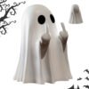Halloween Ghost Figurine Ghost Decor, Funny Ghost Statue, Cute Ghost Figurine, Ghost Statue Halloween Decoration for Gift Props Tabletop Home Decor New Year's Gifts