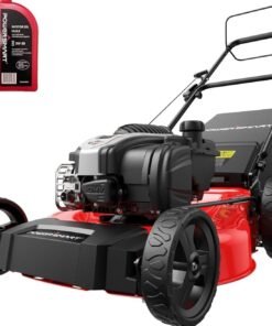 21-Inch Gas Lawn Mower with B&S Engine, 3-in-1 (Bag/Mulch/Rear Discharge), Self-Propelled, 6 Cutting Heights, Durable Steel Deck, Rear-Wheel Drive