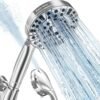 Shower Head,10 Functions High Pressure shower head with handheld, Built-in Pause Mode & 2 Power Wash, Non-Clogging Nozzles High Flow Hand Held Shower Head, Leakproof 6.5ft Hose&Metal Bracket